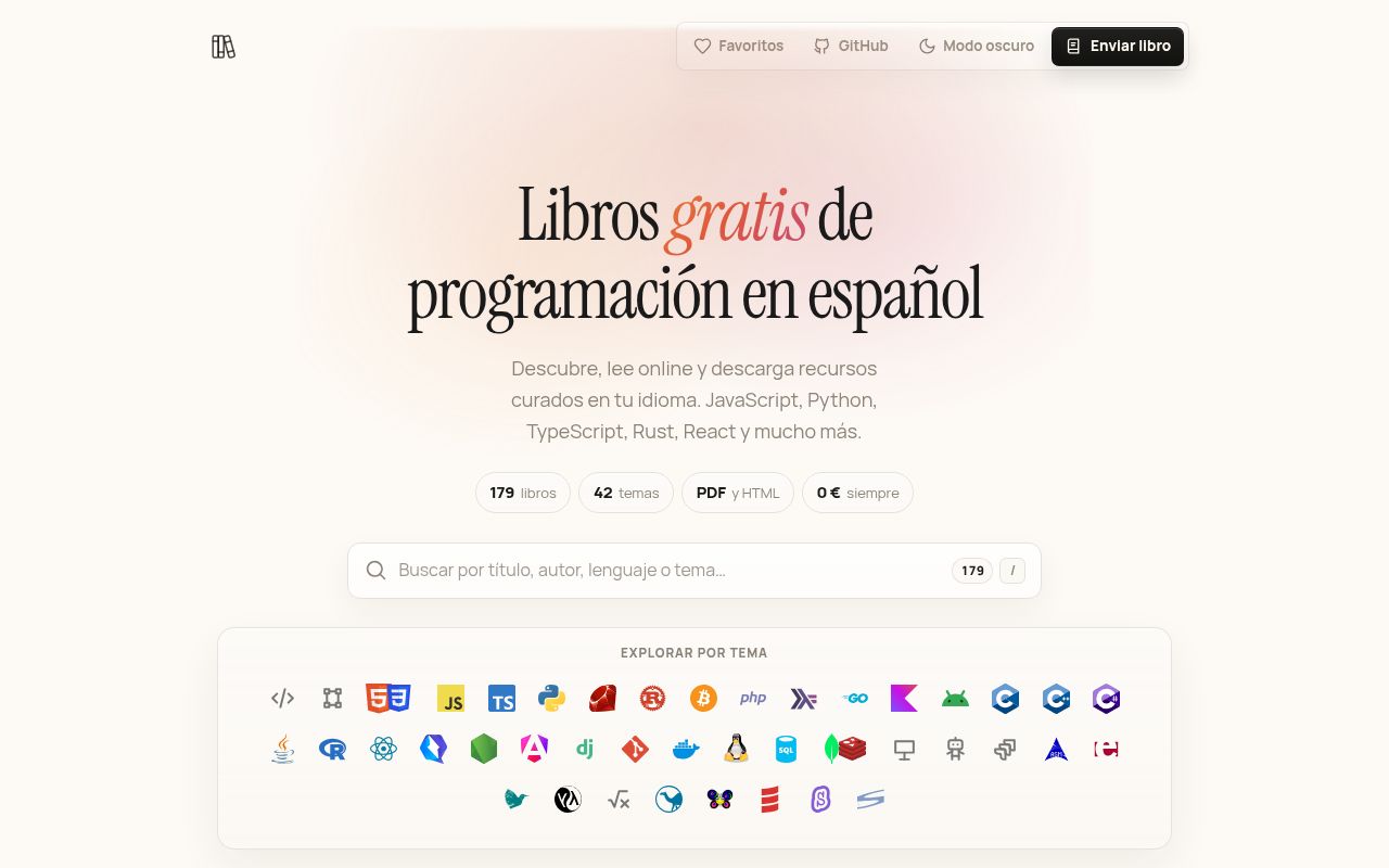 Screenshot of libros-programacion-gratis (librosgratis.dev)