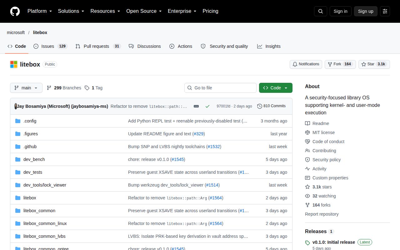 Screenshot of litebox (github.com/microsoft/litebox)