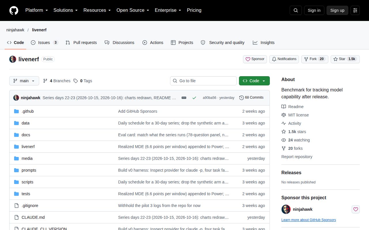 Screenshot of livenerf (github.com/ninjahawk/livenerf)