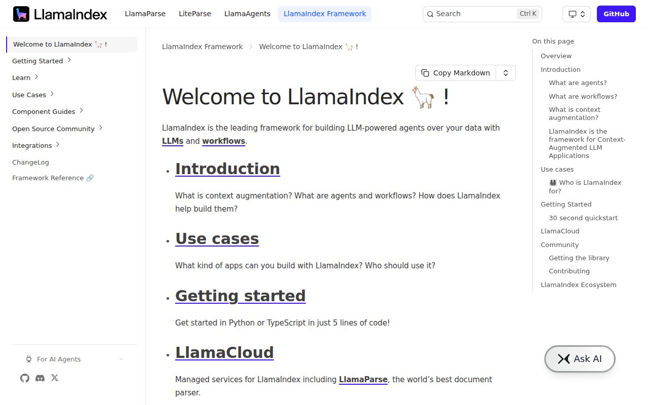 Screenshot of llama_index (developers.llamaindex.ai)