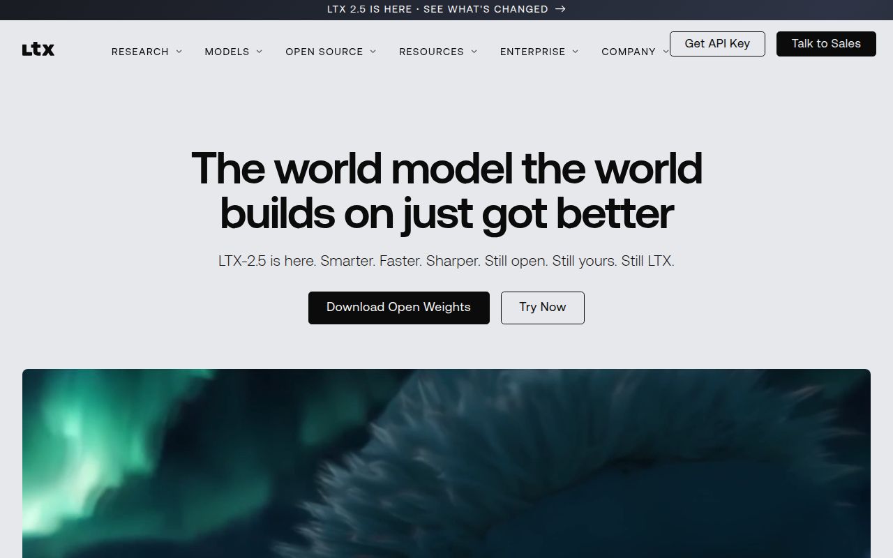 Screenshot of LTX-2 (ltx.io)
