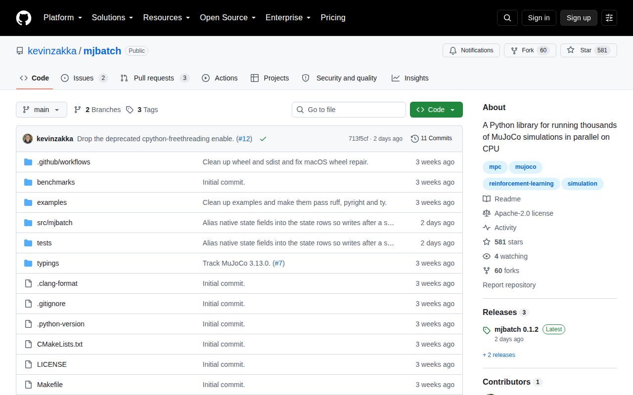 Screenshot of mjbatch (github.com/kevinzakka/mjbatch)