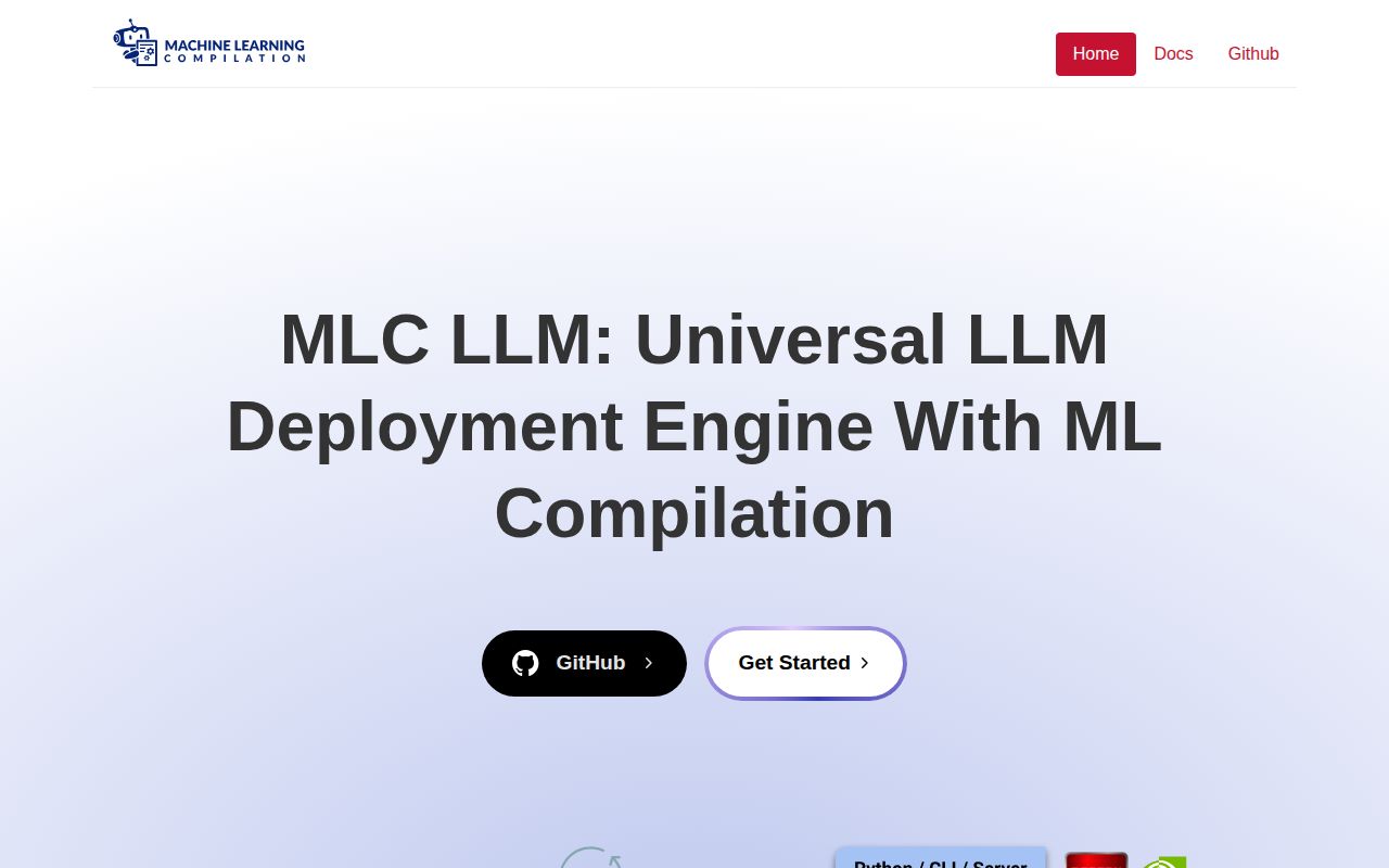 Screenshot of mlc-llm (llm.mlc.ai)
