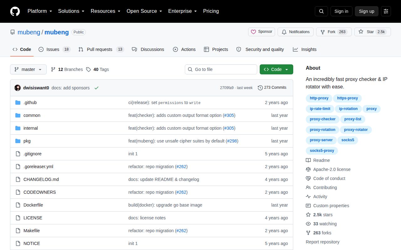 Screenshot of mubeng (github.com/mubeng/mubeng)