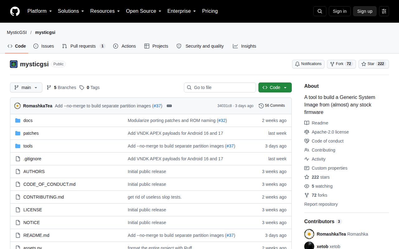 Screenshot of mysticgsi (github.com/MysticGSI/mysticgsi)