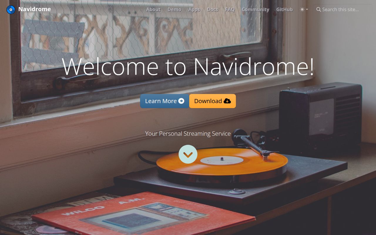 Screenshot of navidrome (www.navidrome.org)