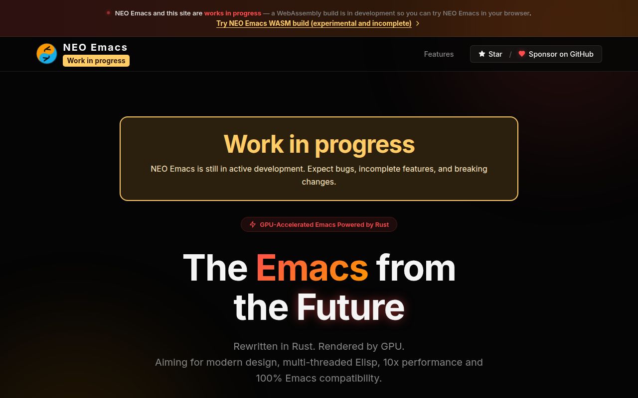 Screenshot of neomacs (neomacs.org)