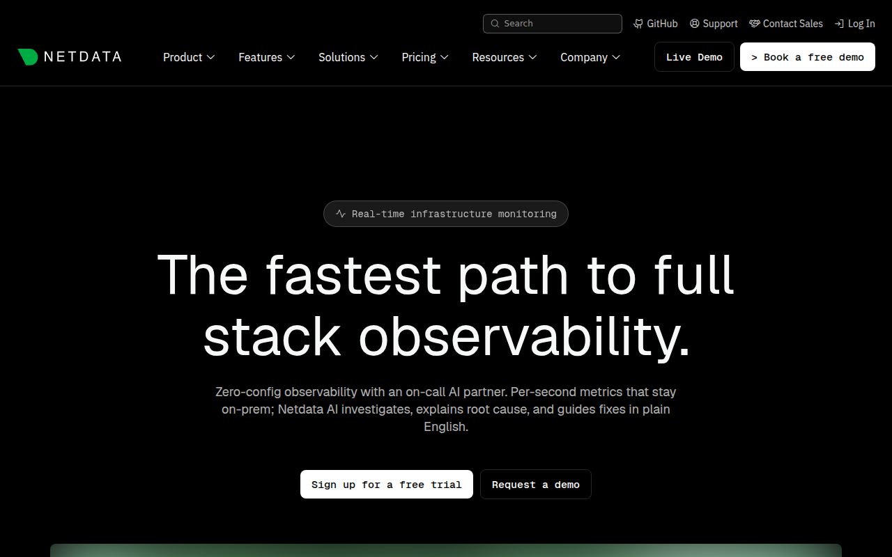 Screenshot of netdata (www.netdata.cloud)