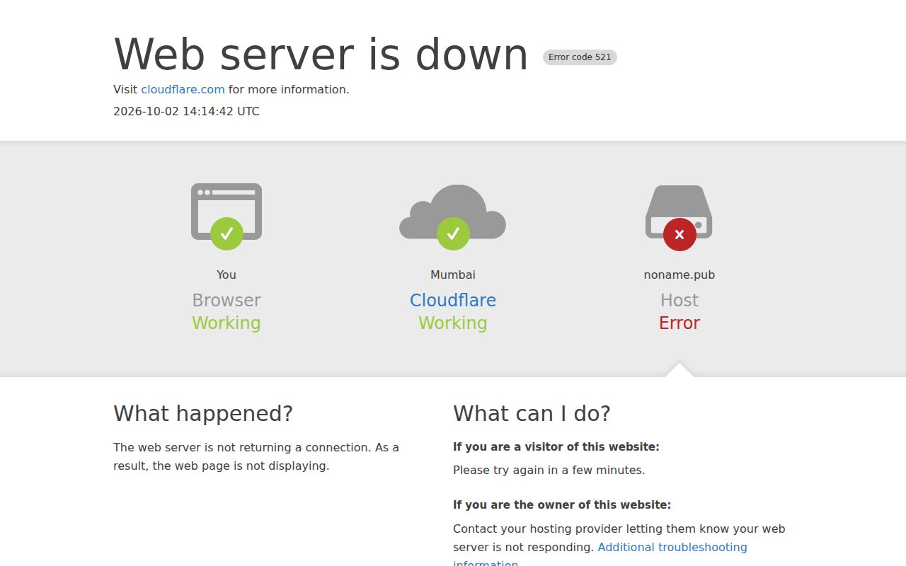 Screenshot of noname (noname.pub)