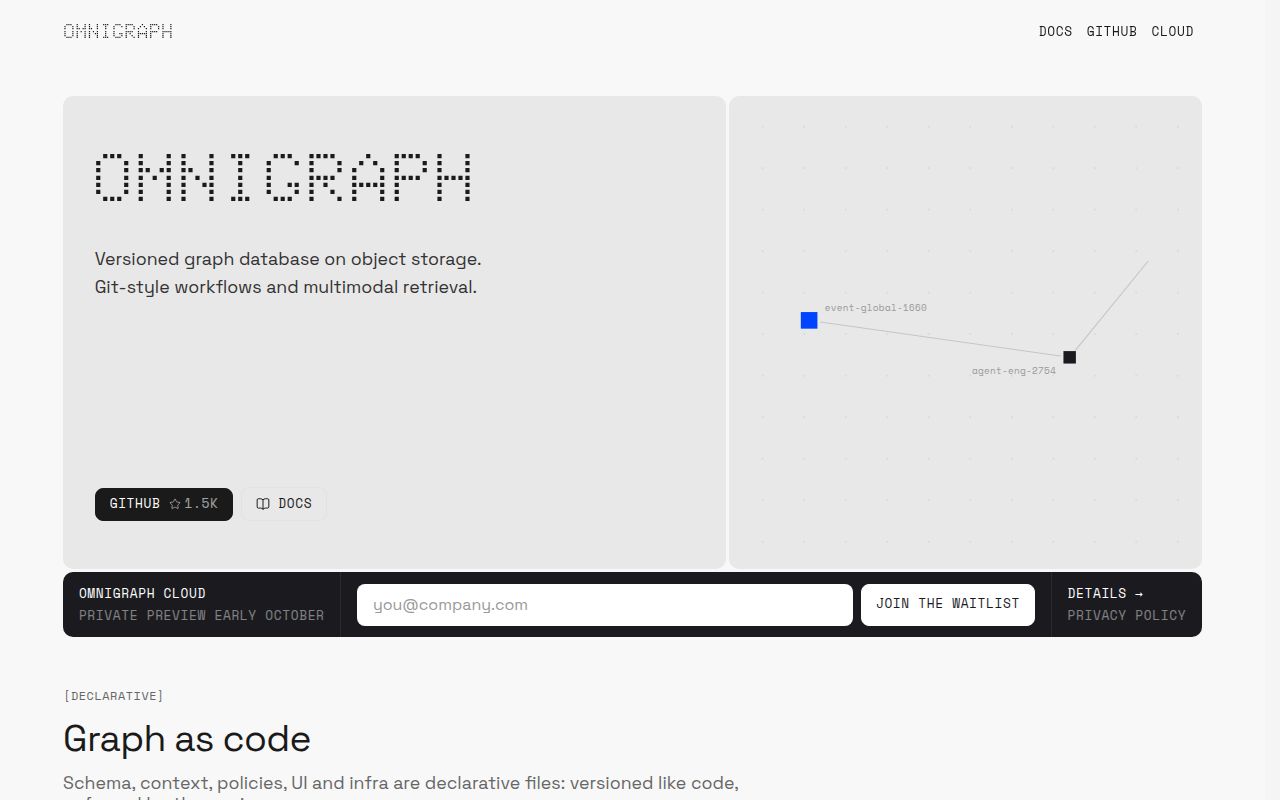 Screenshot of omnigraph (omnigraph.dev)