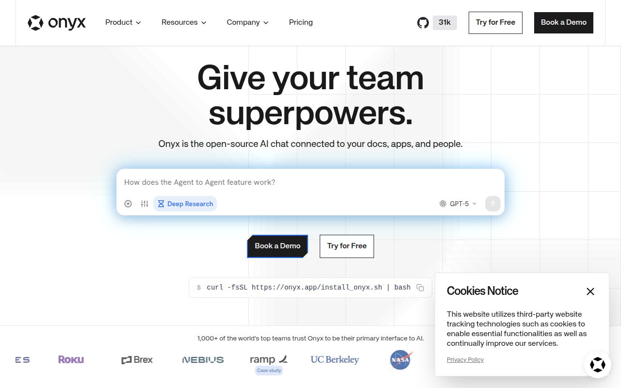 Screenshot of onyx (onyx.app)