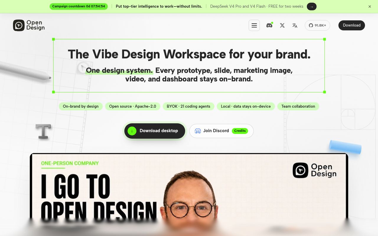 Screenshot of open-design (open-design.ai)