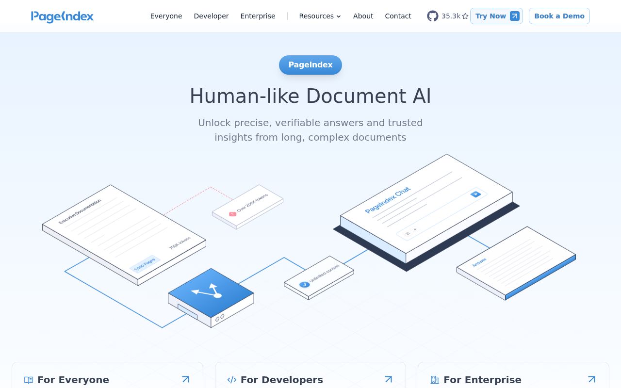 Screenshot of OpenKB (pageindex.ai)