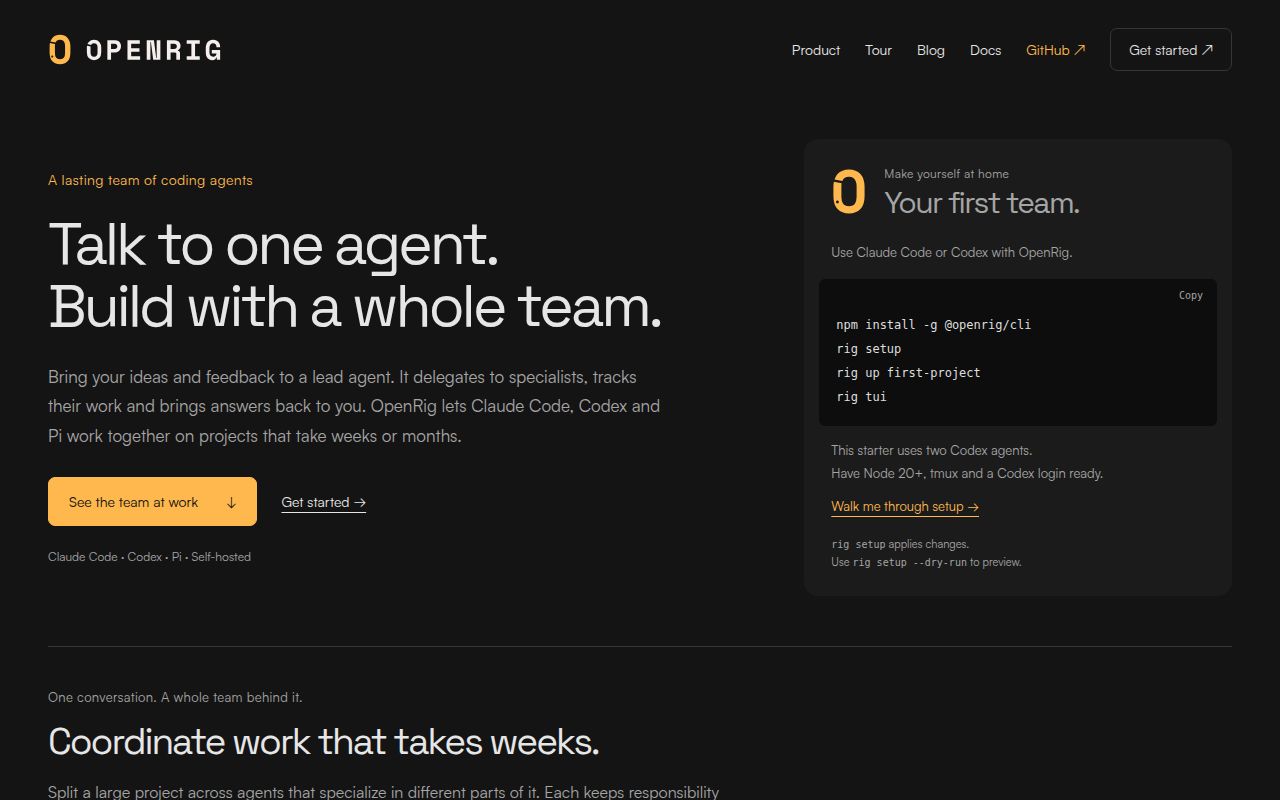 Screenshot of openrig (openrig.dev)