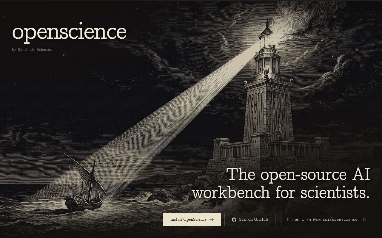 Screenshot of openscience (openscience.sh)