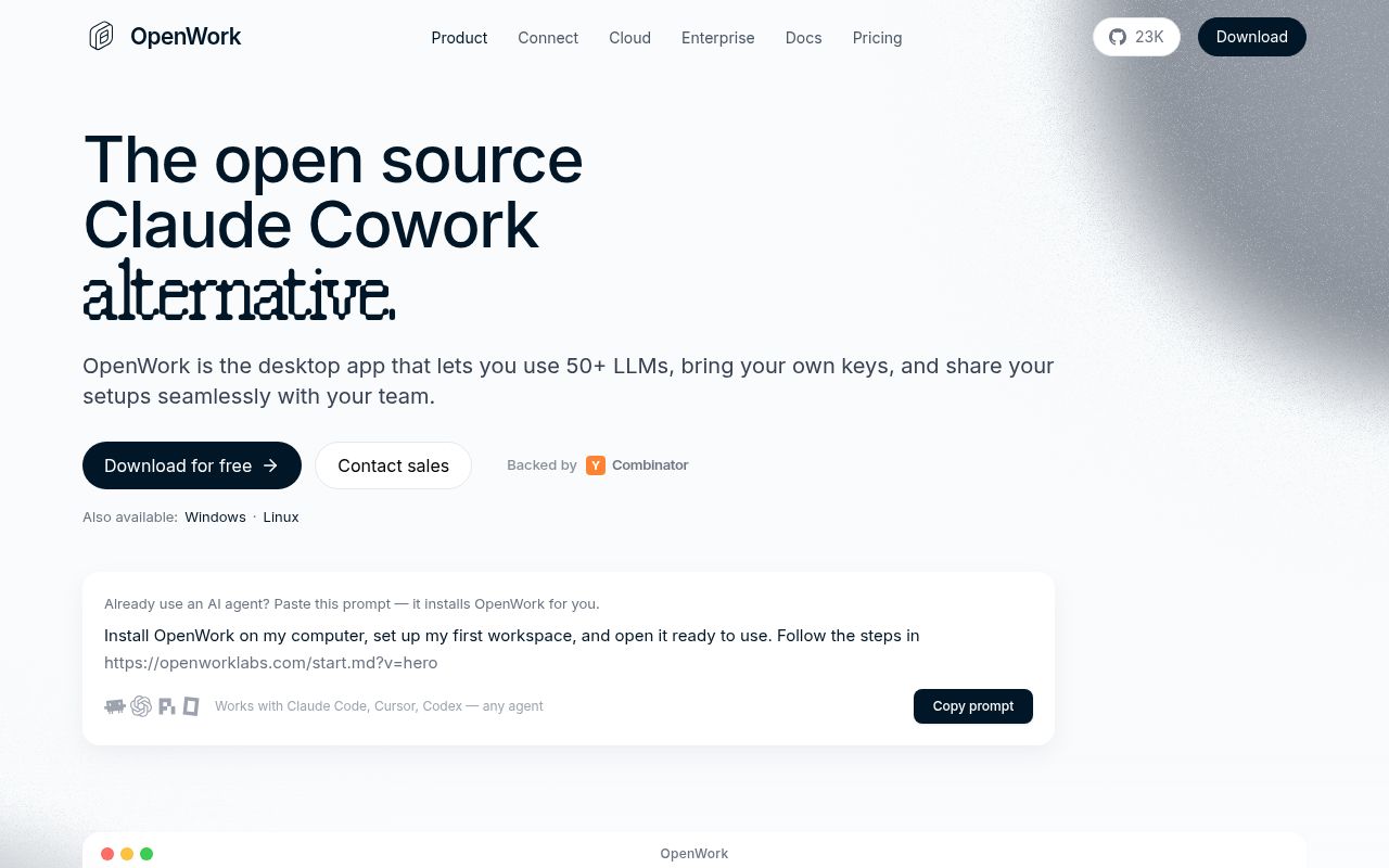 Screenshot of openwork (openworklabs.com)