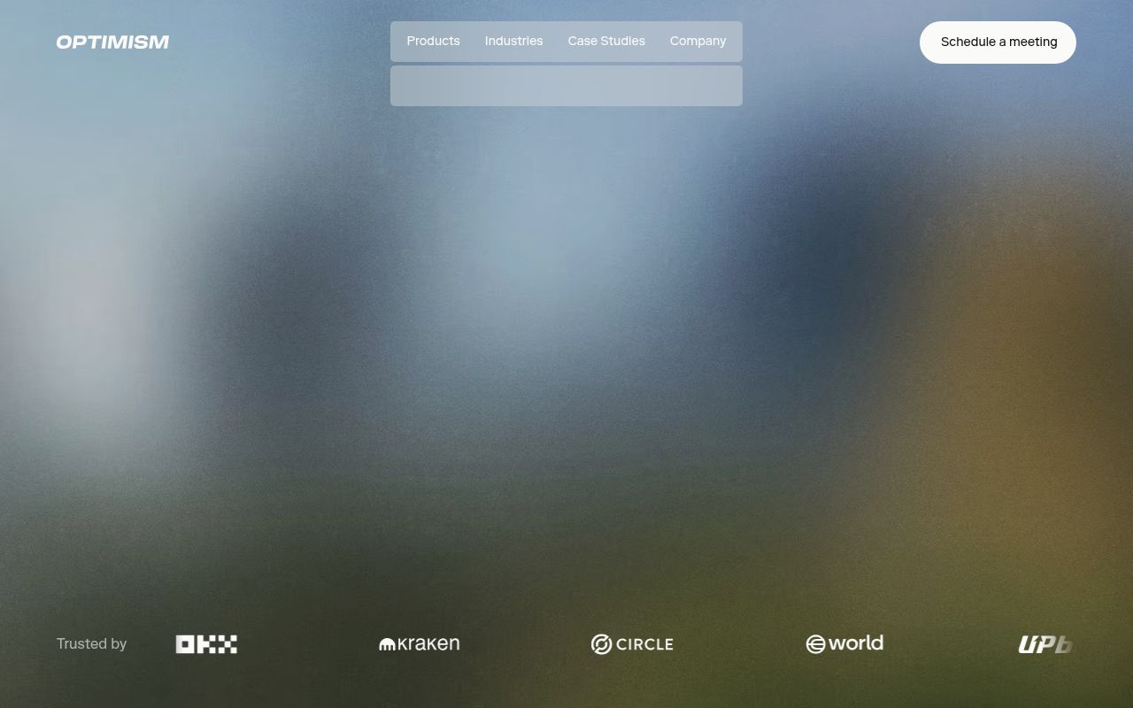 Screenshot of optimism (optimism.io)