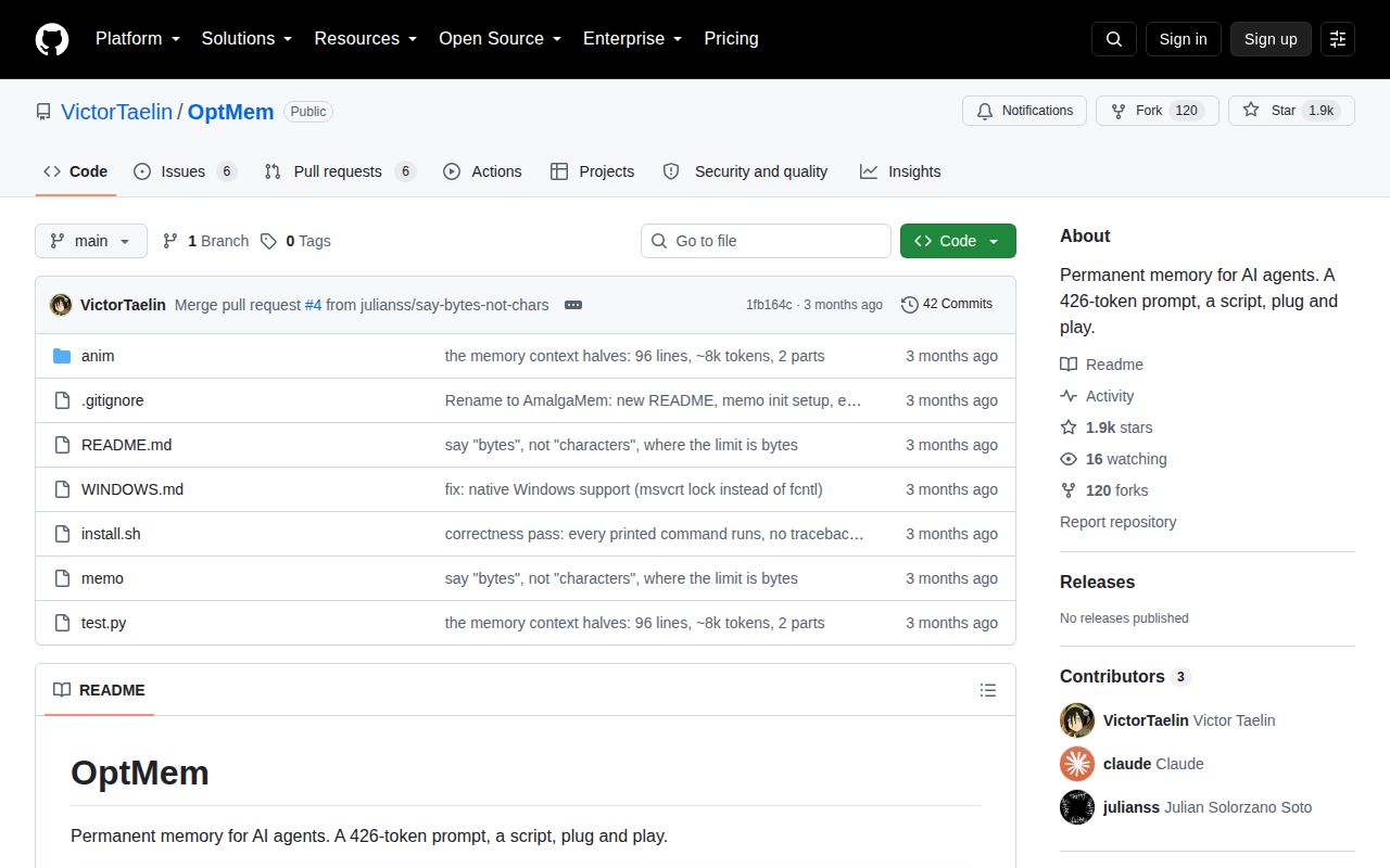 Screenshot of OptMem (github.com/VictorTaelin/OptMem)