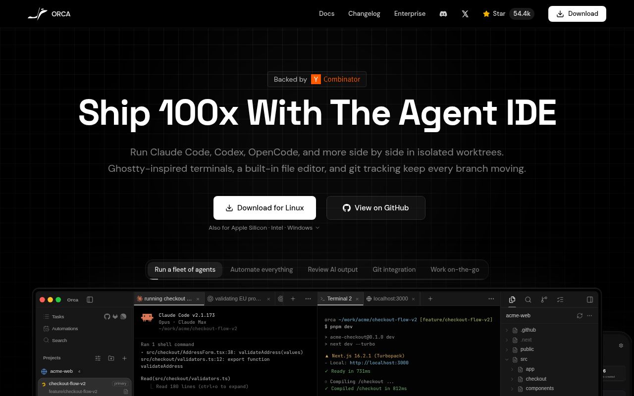 Screenshot of orca (onOrca.dev)