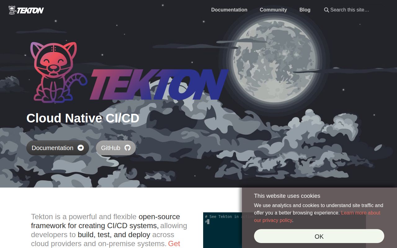 Screenshot of pipeline (tekton.dev)