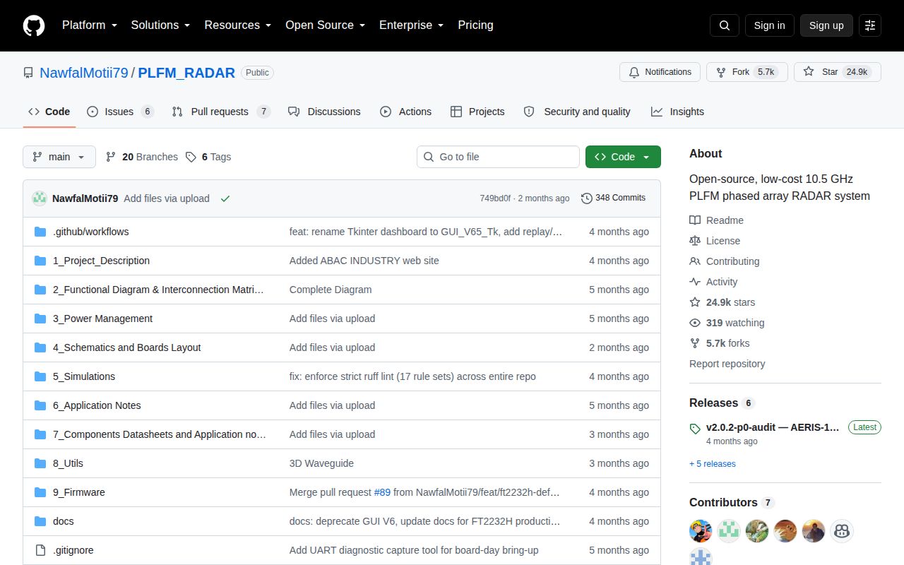 Screenshot of PLFM_RADAR (github.com/NawfalMotii79/PLFM_RADAR)