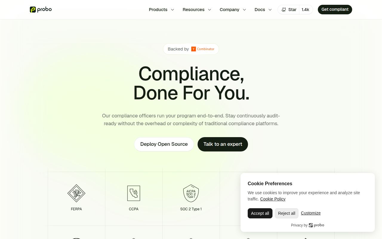 Screenshot of probo (www.probo.com)