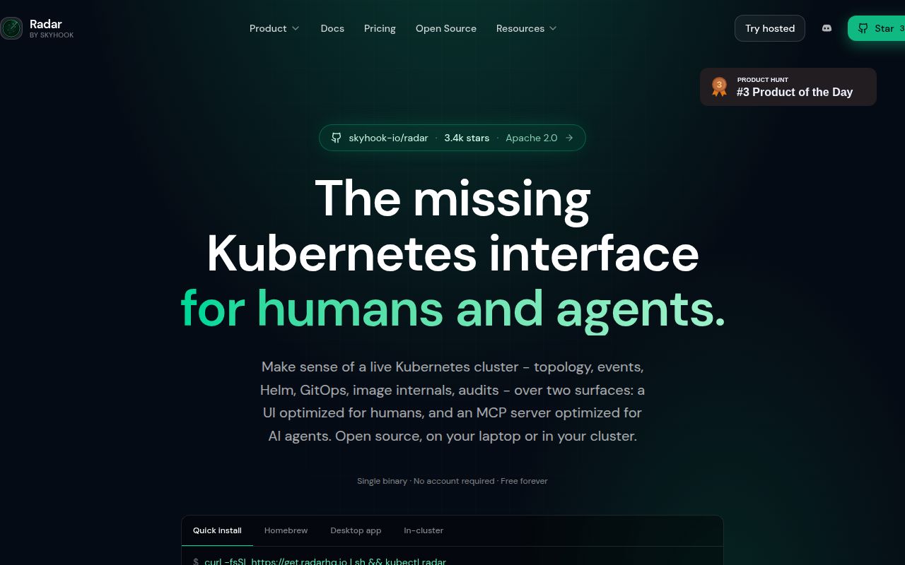 Screenshot of radar (radarhq.io)