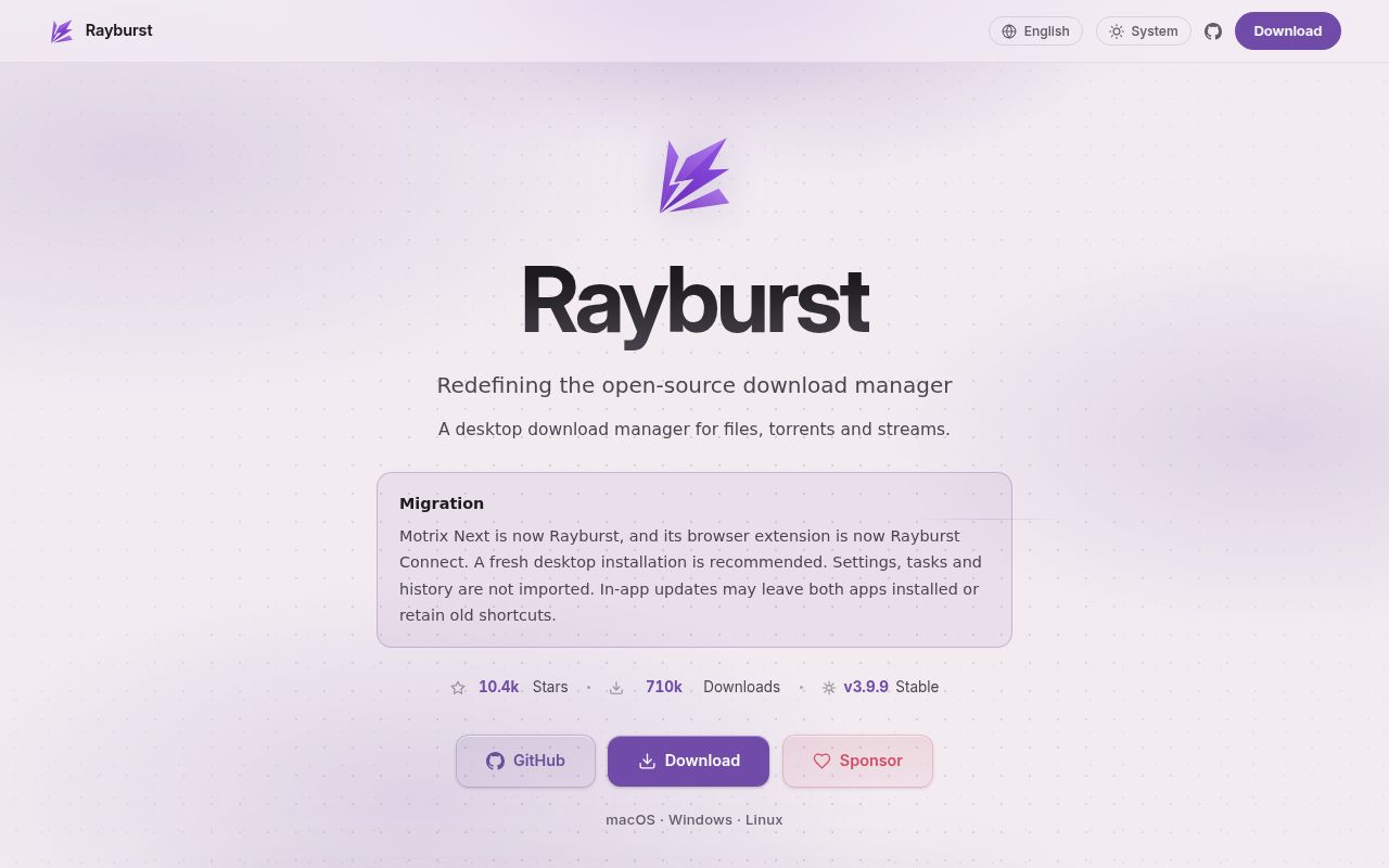 Screenshot of rayburst (rayburst.pages.dev)