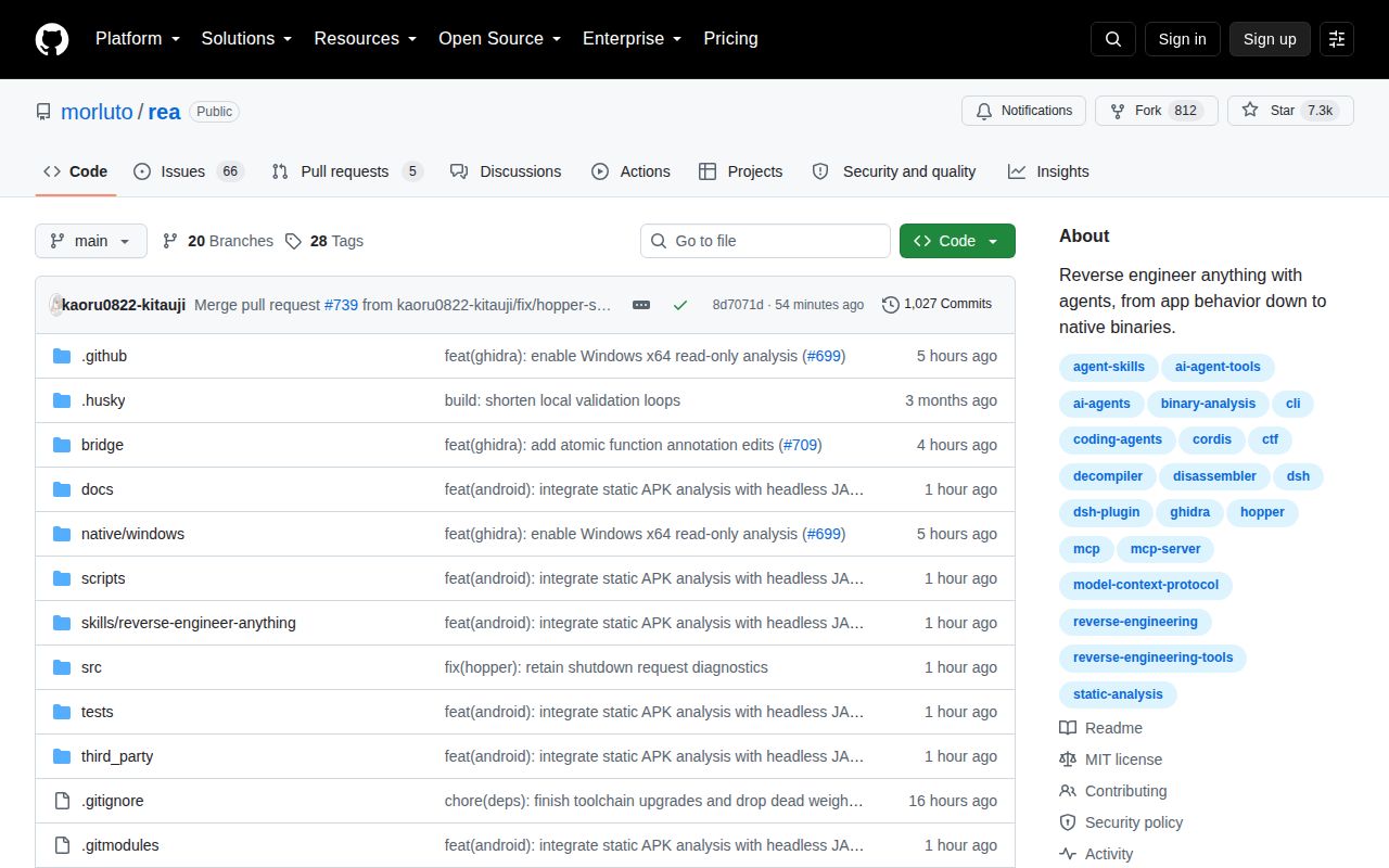 Screenshot of rea (github.com/morluto/rea)