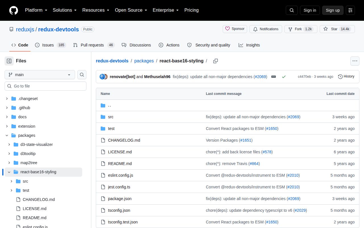 Screenshot of react-base16-styling documentation