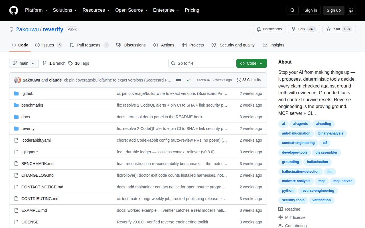 Screenshot of reverify (github.com/2akouwu/reverify)