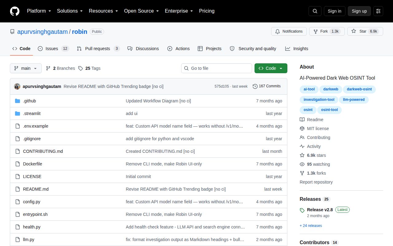 Screenshot of robin (github.com/apurvsinghgautam/robin)