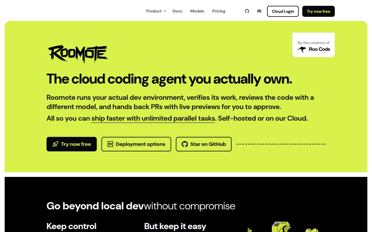 Screenshot of Roo-Code (roocode.com)