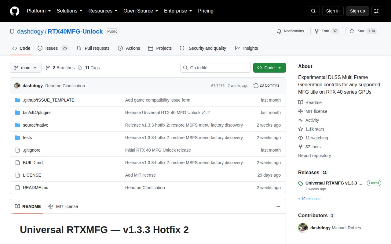 Screenshot of RTX40MFG-Unlock (github.com/dashdogy/RTX40MFG-Unlock)