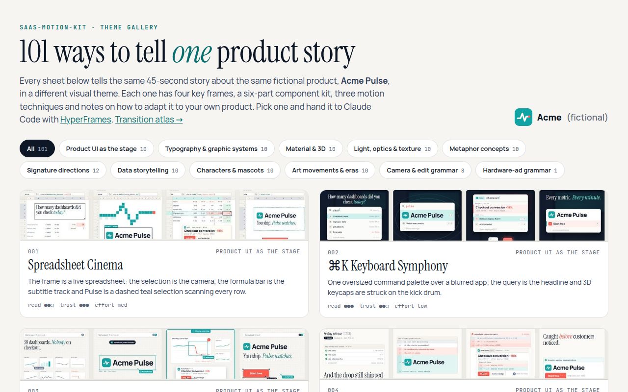 Screenshot of saas-motion-kit (tugrawork-creator.github.io/saas-motion-kit)