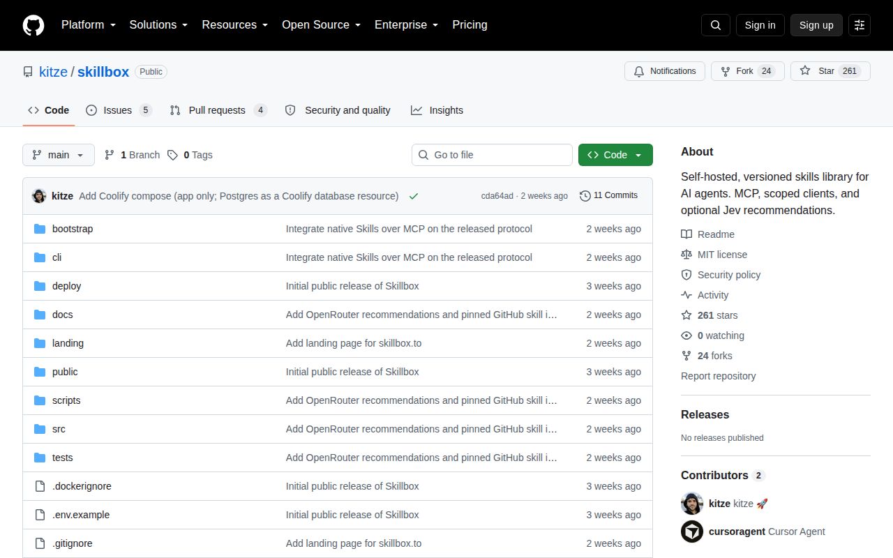 Screenshot of skillbox (github.com/kitze/skillbox)
