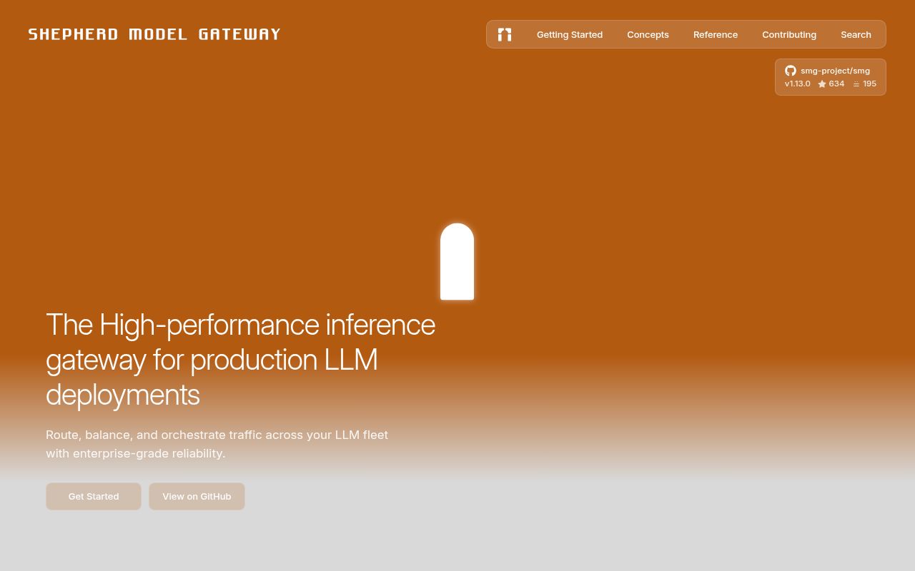 Screenshot of smg (lightseek.org/smg)
