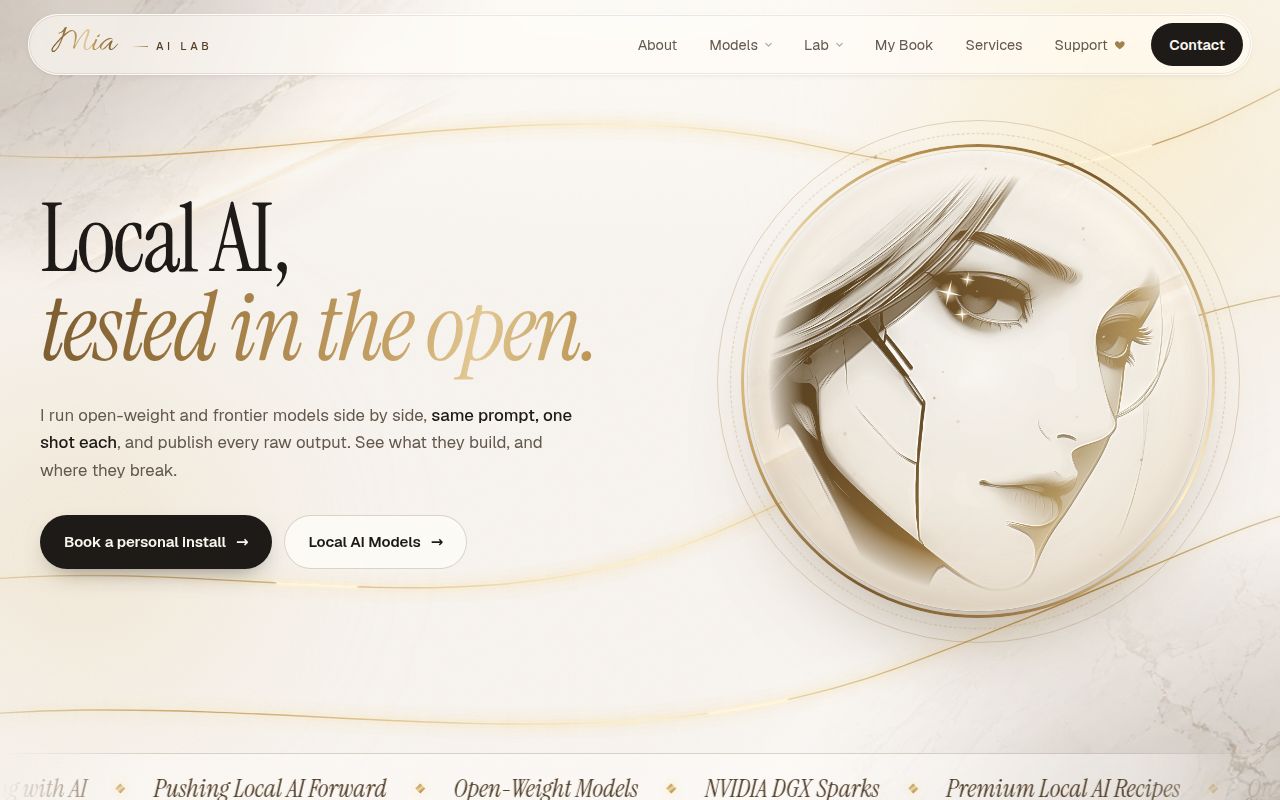 Screenshot of sparkDash (mia-ai.net)