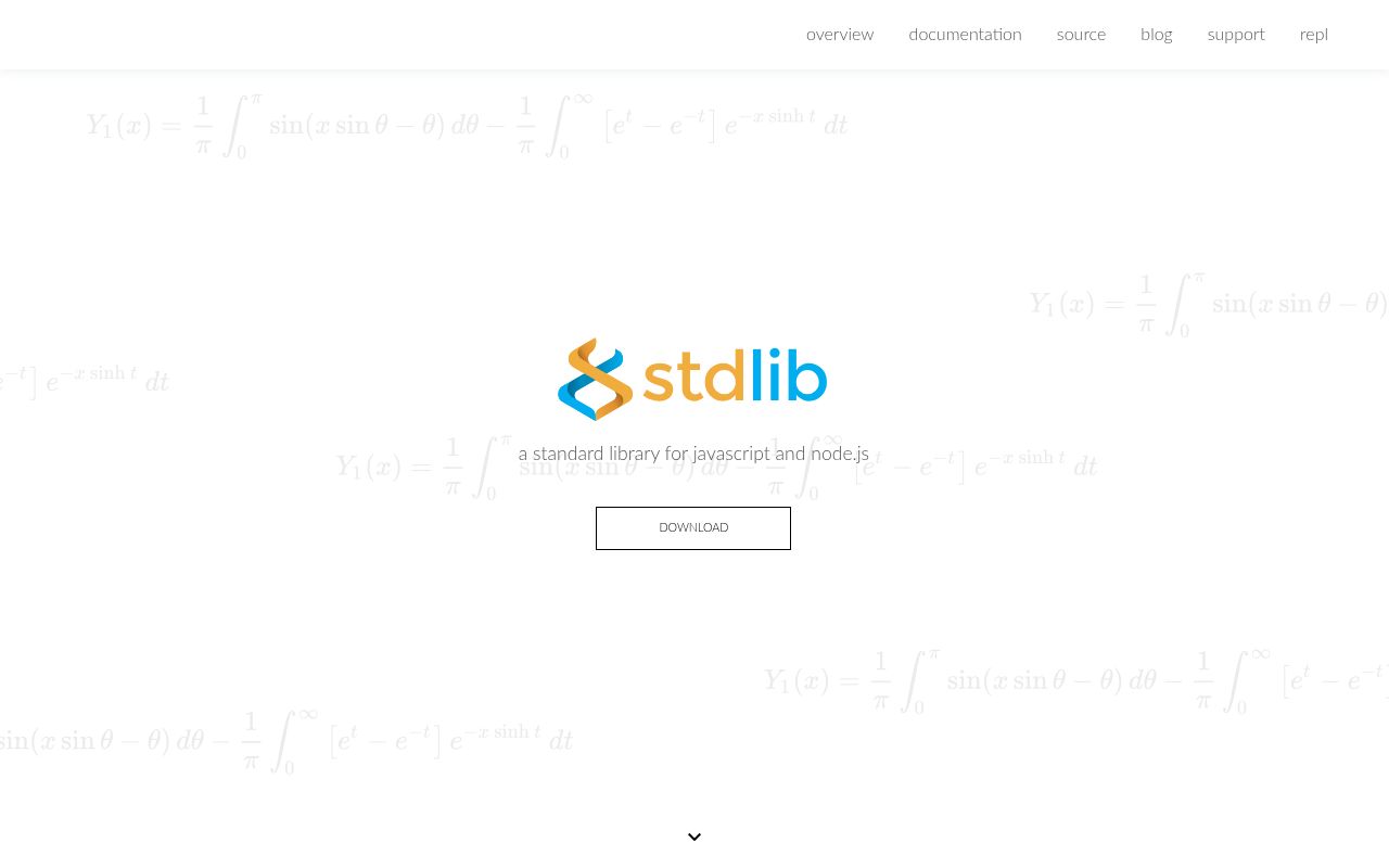 Screenshot of stdlib (stdlib.io)