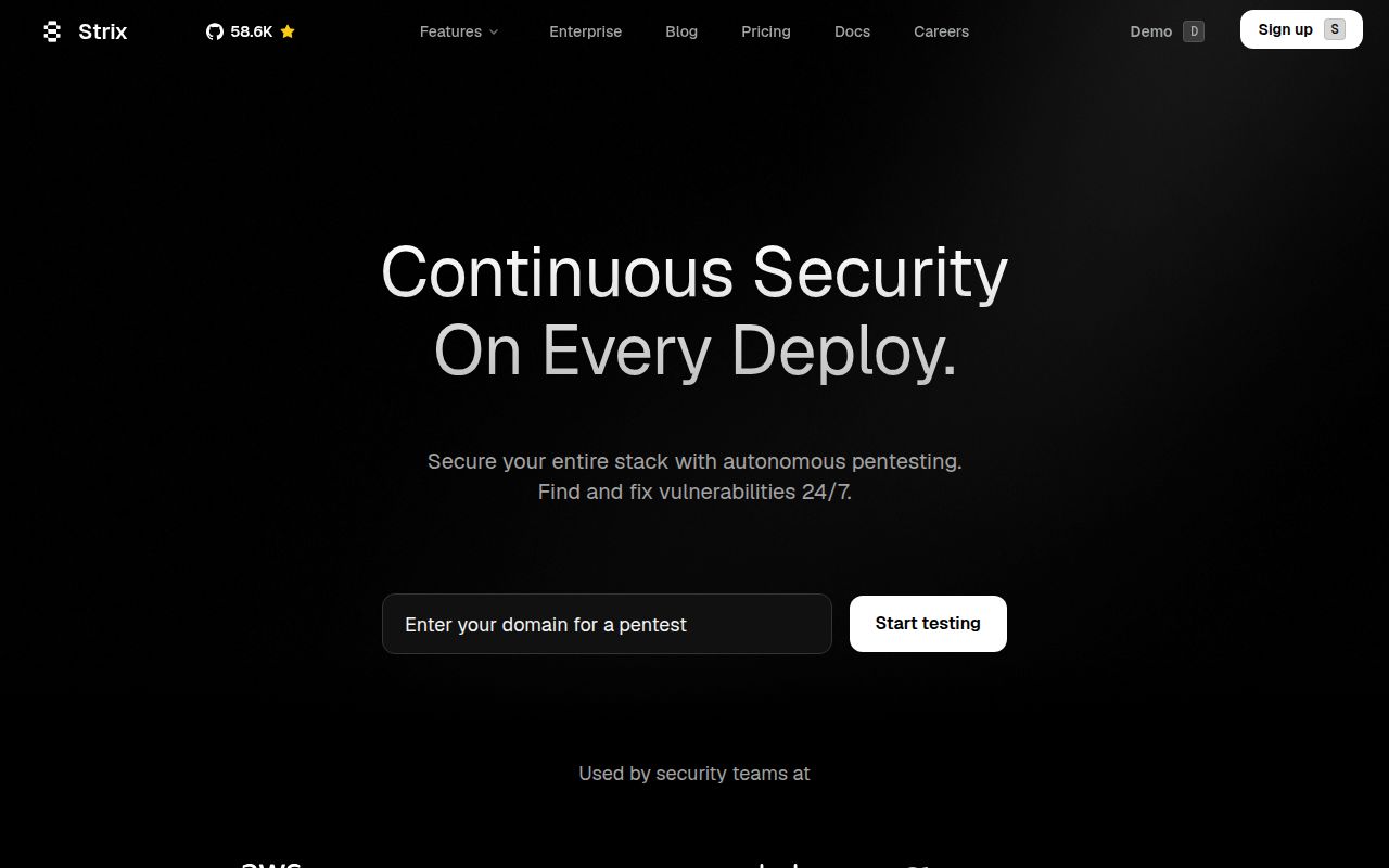 Screenshot of strix (strix.ai)