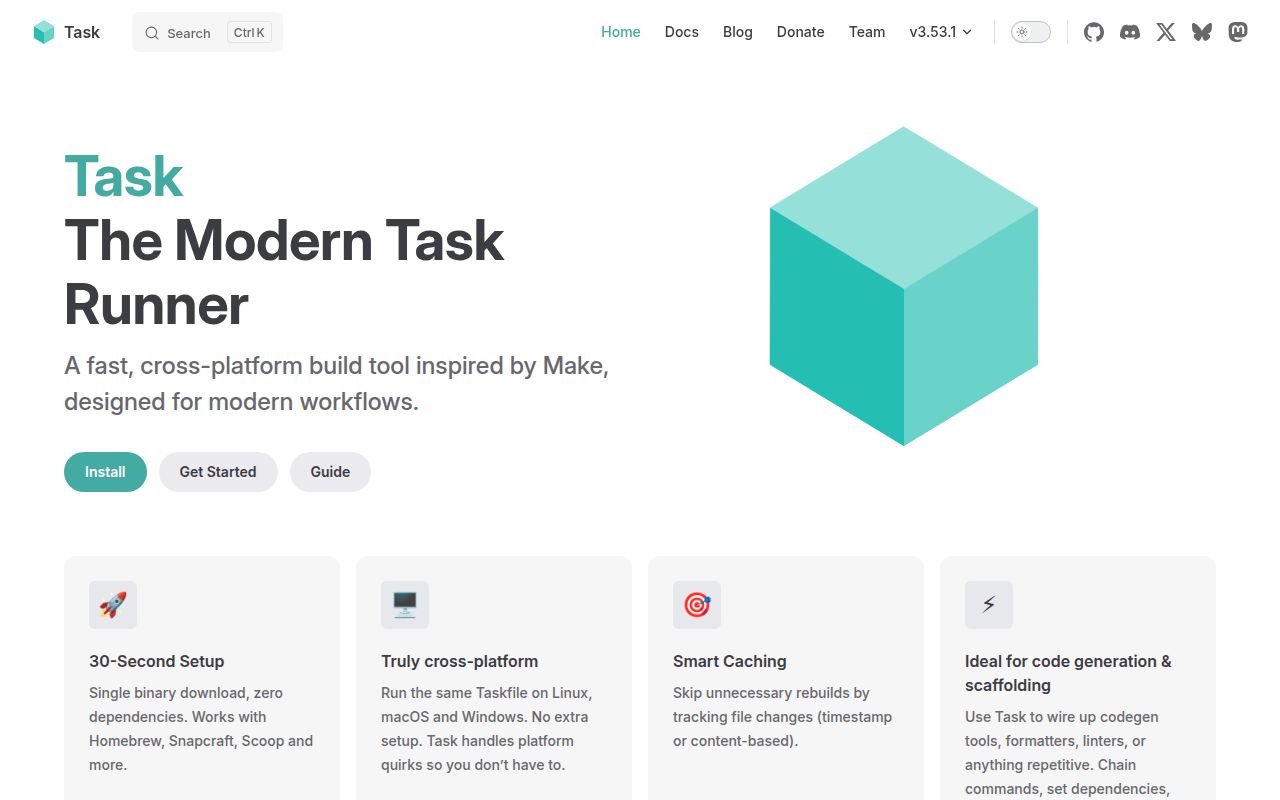 Screenshot of task (taskfile.dev)