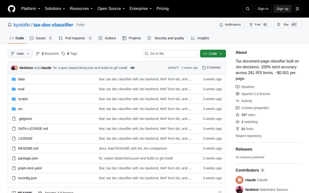 Screenshot of tax-doc-classifier (github.com/kyotofin/tax-doc-classifier)