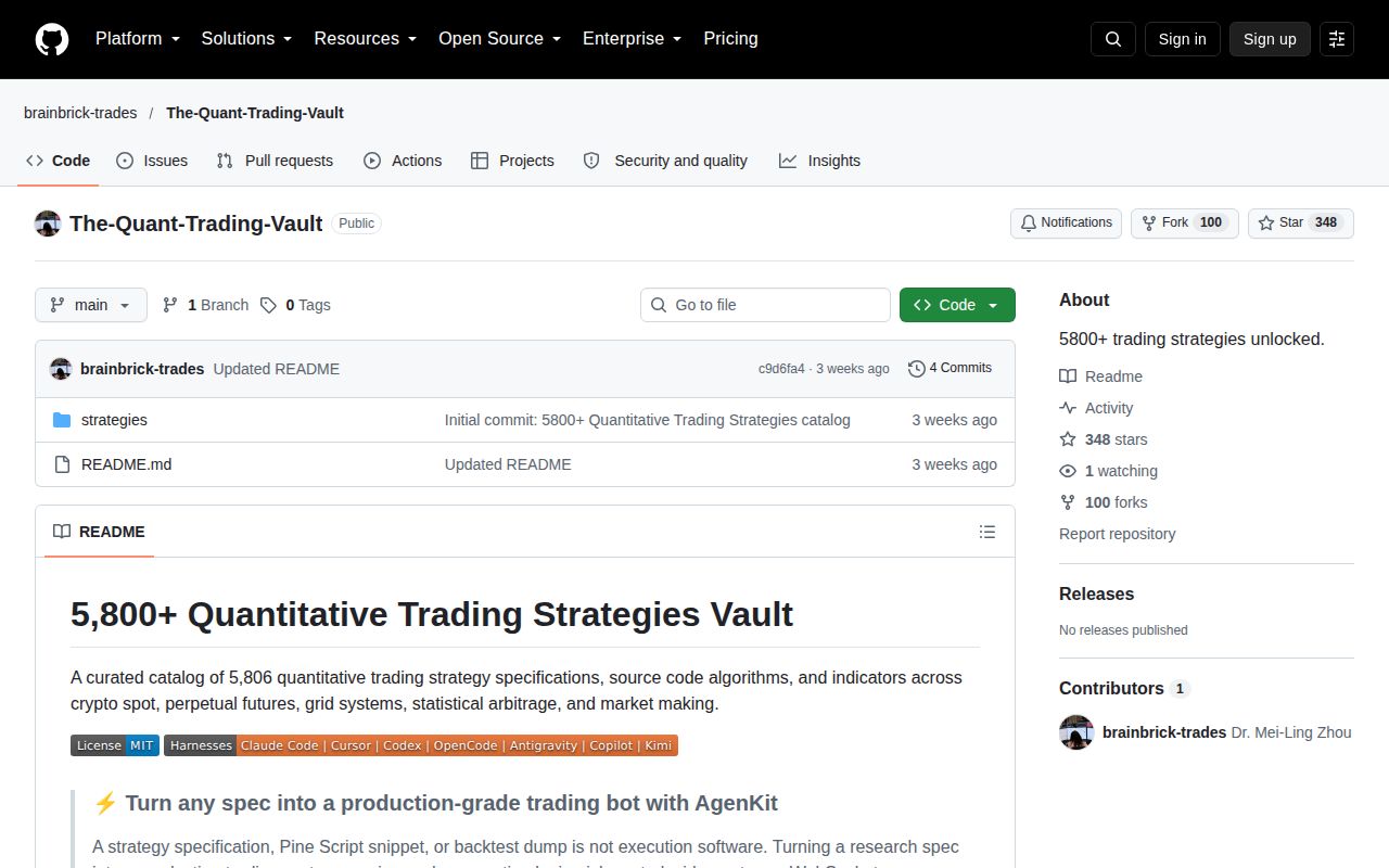 Screenshot of The-Quant-Trading-Vault (github.com/brainbrick-trades/The-Quant-Trading-Vault)