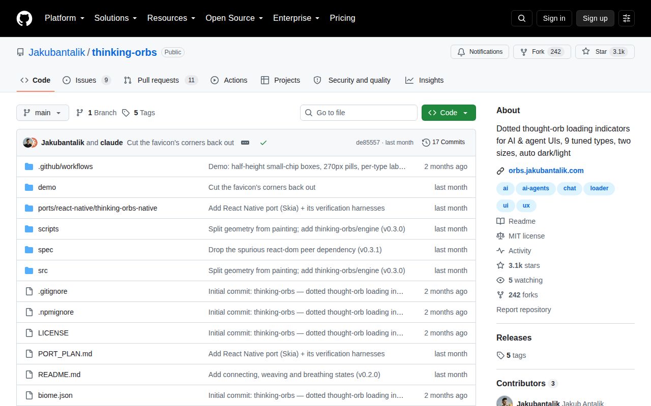 Screenshot of thinking-orbs (github.com/Jakubantalik/thinking-orbs)