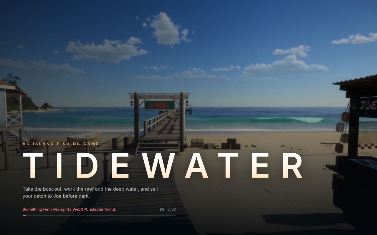 Screenshot of tidewater (dgreenheck.github.io/tidewater)