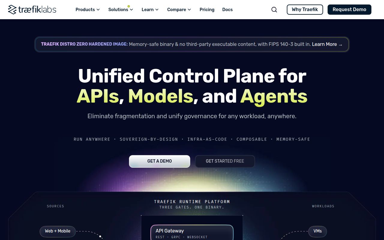Screenshot of traefik (traefik.io)