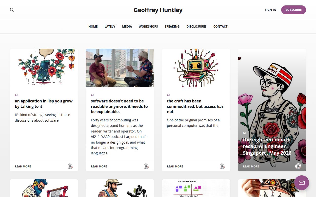 Screenshot of underclass (ghuntley.com)