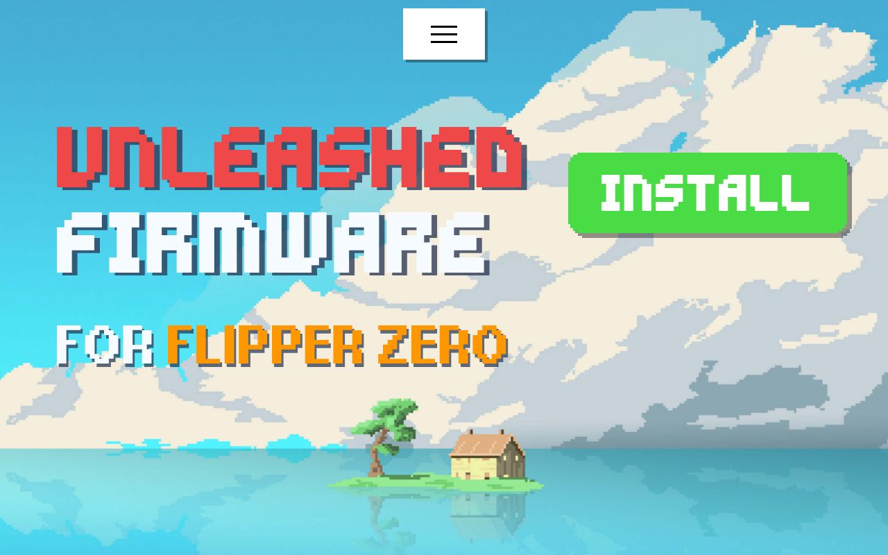Screenshot of unleashed-firmware (flipperunleashed.com)