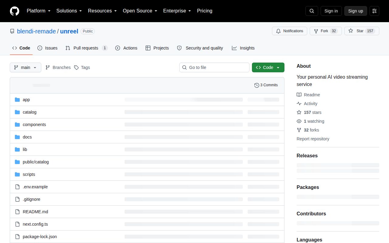 Screenshot of unreel (github.com/blendi-remade/unreel)