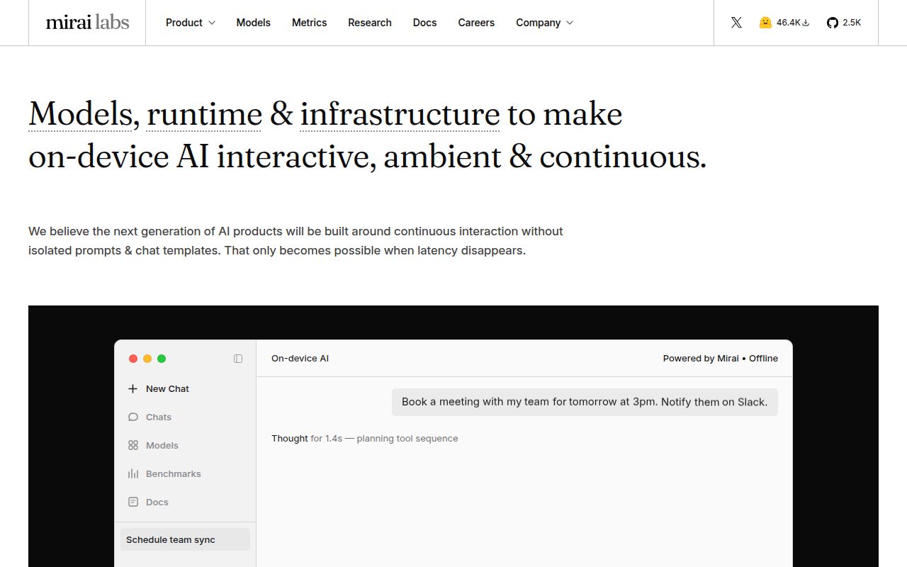 Screenshot of uzu (trymirai.com)